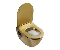 CREAVIT PAULA WC sedátko, SLIM, Soft Close, zlatá (1)