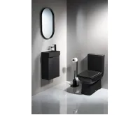 CREAVIT LARA WC kombi, spodní/zadní odpad, černá mat (5)