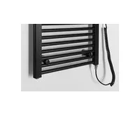 AQUALINE DIRECT-E elektrické otopné těleso rovné 450x1320 mm, 400 W, černá (1)