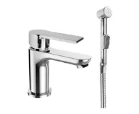 Umyvadlová stojánková baterie Dita s bidetovou sprchou