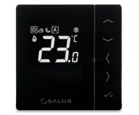 SALUS Digitální manuální termostat 230V - černý VS35B, Drátové SALUS Digitální manuální termostat 230V - černý VS35B, Drátové