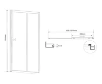 AQUALINE AMADEO obdélníkový sprchový kout 1000x800 mm, L/P varianta, sklo Brick (12)