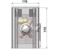 MINIB Nástěnný konvektor COIL-NU-1 2000 mm Bez ventilátoru (1)