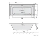 POLYSAN MARLENE obdélníková vana 200x90x48cm, bílá (6)