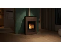 HS Flamingo Krbová kamna AQUAFLAM VARIO ® SAPORO 11/5kW hnědá - sametová, elektronická regulace (21)