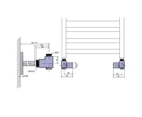 SAPHO CUBE COMBI připojovací sada ventilů ruční rohová, pravá, nerez mat (2)