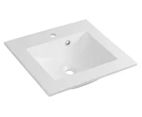 SAPHO YUKON umyvadlo, litý mramor, 50x45cm, bílá