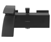 SAPHO GINKO nástěnná vanová baterie, černá mat (4)