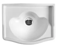 KERASAN RETRO keramické umývátko 41x30cm, bez otvoru, bílá (3)