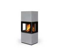 ROMOTOP Designové krby LERA C G s děleným sklem, Thermaline světle šedivá 62 ROMOTOP Designové krby LERA C G s děleným sklem, Thermaline světle šedivá 62