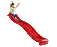 Zahradní skluzavka Skluzo 3m červená s přípojkou na vodu (2)