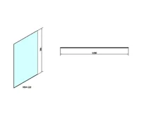 POLYSAN MODULAR SHOWER jednodílná zástěna WALK-IN, 1200mm (2)