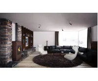 HS Flamingo Krbová kamna AQUAFLAM ® 17 s výměníkem - hnědá - sametová, automatická regulace (23)