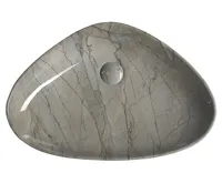 SAPHO DALMA keramické umyvadlo na desku, 58,5x39cm, grigio (4)