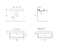 GSI KUBE X keramické umyvadlo 100x47cm, bílá ExtraGlaze (7)