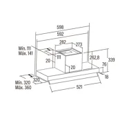 CATA Odsavač par ARMONIA 60 Nerez, 60cm (3)