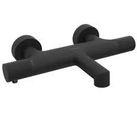 SAPHO SOLARIS nástěnná vanová termostatická baterie, černá mat