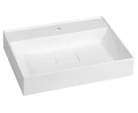 SAPHO GODIVA umyvadlo, litý mramor, 58x44cm, bílá