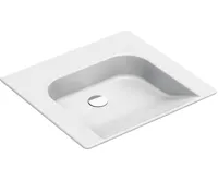 GSI COMMUNITY keramické umyvadlo 60x55cm, bez přepadu a otvoru, bílá ExtraGlaze