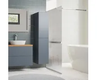 Sprchová stěna WALK IN, Novea, 110 x 200 cm, chrom ALU, sklo Čiré (7)