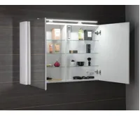 SAPHO LUCIE galerka s LED osvětlením, 106x70x17cm, bílá (5)