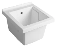 AQUALINE Keramická výlevka, 45x50cm, s přepadem AQUALINE Keramická výlevka, 45x50cm, s přepadem