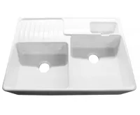 Keramický dřez Villeroy & Boch Double 895.2 Bílá keramika (23)