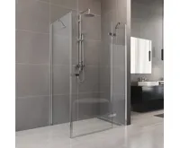Sprchový kout, Novea, obdélník, 110x100 cm, chrom ALU, sklo Čiré, dveře pravé a pevný díl (1)