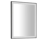 SAPHO GANO zrcadlo s LED osvětlením 60x80cm, černá