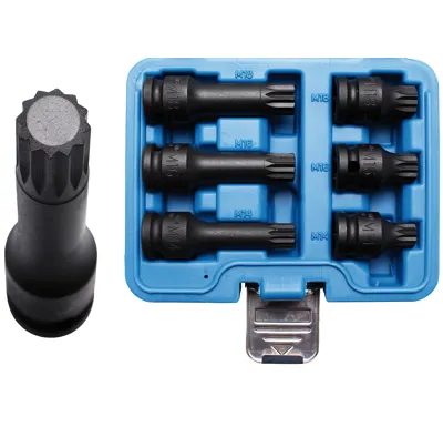 BGS Hlavice zástrčné 1/2" XZN M14-16-18, sada 6 dílů