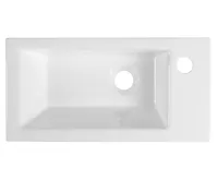 AQUALINE ZUNO 50 keramické umývátko nábytkové 50x25cm, bílá (6)