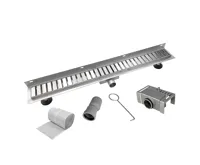 Odtokový sprchový žlab ke stěně 70 cm, vč. roštu STRIP