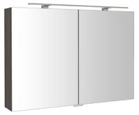 SAPHO RIWA galerka s LED osvětlením, 101x70x17cm, borovice rustik