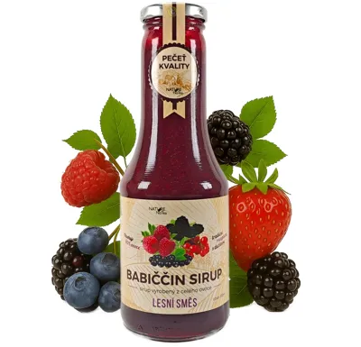 Nature NoTea s.r.o. Babiččin sirup Lesní směs 0,5l