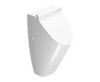 GSI COMMUNITY urinál se zakrytým přívodem vody s otvory pro víko, Rimless, 31x65cm, bílá ExtraGlaze