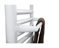 AQUALINE Sušák ručníků na otopná tělesa 33cm oblý, bílá (4)