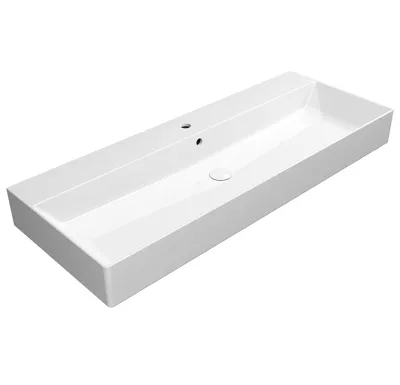 GSI KUBE X keramické umyvadlo 120x47cm, bílá ExtraGlaze