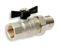 NOVASERVIS Luxusní plnoprůtočný kohout s motýlkem a šroubením ŠM 1/2" - KSH1 NOVASERVIS Luxusní plnoprůtočný kohout s motýlkem a šroubením ŠM 1/2" - KSH1