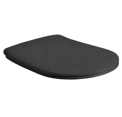 KERASAN NOLITA WC sedátko, SLIM, Soft Close, černá mat