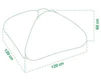 Garden King Samorozkládací fóliovník Spring 120 x 120 x 60 cm (3)