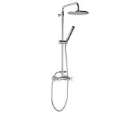 SAPHO AIRTECH-AXIA sprchový sloup k napojení na baterii, hlavová, ruční sprcha, chrom (3)