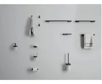 GEDY SAMOA držák ručníků 300mm, černá mat (3)