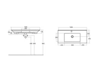 AQUALINE ZUNO 100 keramické umyvadlo nábytkové 100x45cm, bílá (5)