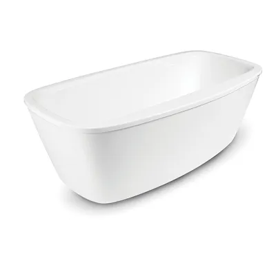 SANTECH Akrylátová vana BEVEL s panelem 180 x 86 cm, bílá lesk