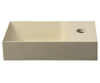 SAPHO PICCOLINO betonové umývátko 30,8x17cm, baterie vpravo, žlutá mat (8)