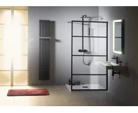 GELCO CURE BLACK sprchová zástěna 1100mm, čiré sklo (3)