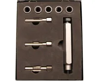 BGS Sada na opravu závitů žhavících svíček M10x1,25, sada 9 dílů