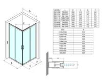 GELCO SIGMA SIMPLY BLACK obdélníkový sprchový kout 1000x900 mm, L/P varianta, rohový vstup, sklo Brick (7)