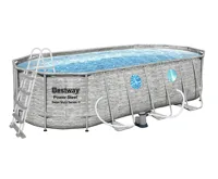 Bestway Bazén Power Steel Stacked Stone Swim Vista 5,49 x 2,74 x 1,22 m - 56716