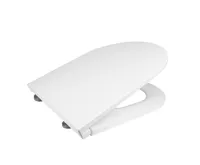 Samozavírací WC sedátko slim, duroplast, bílé, s odnímatelnými panty CLICK